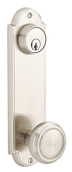 Emtek Delaware Sideplate - Norwich Knob - Satin Nickel
