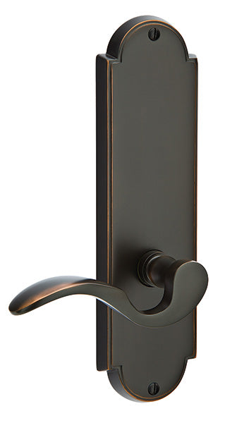 Emtek Delaware Sideplate - Cortina Lever - Pewter