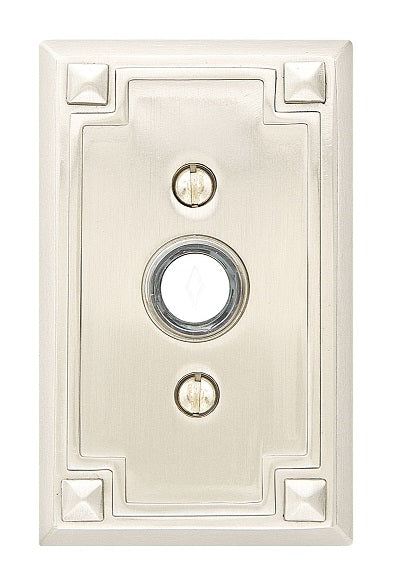 Emtek Brass Arts And Crafts Door Bell Cover