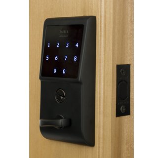 Emtek Electronic Keypad Deadbolt - Flat Black