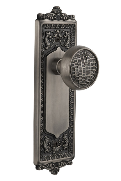 Nostalgic Warehouse Egg and Dart Plate with Craftsman Knob