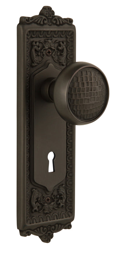 Nostalgic Warehouse Meadows Plate with Craftsman Knob - Mortise Lock