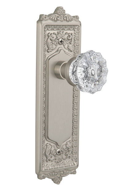 Nostalgic Warehouse Egg and Dart Plate with Crystal Knob