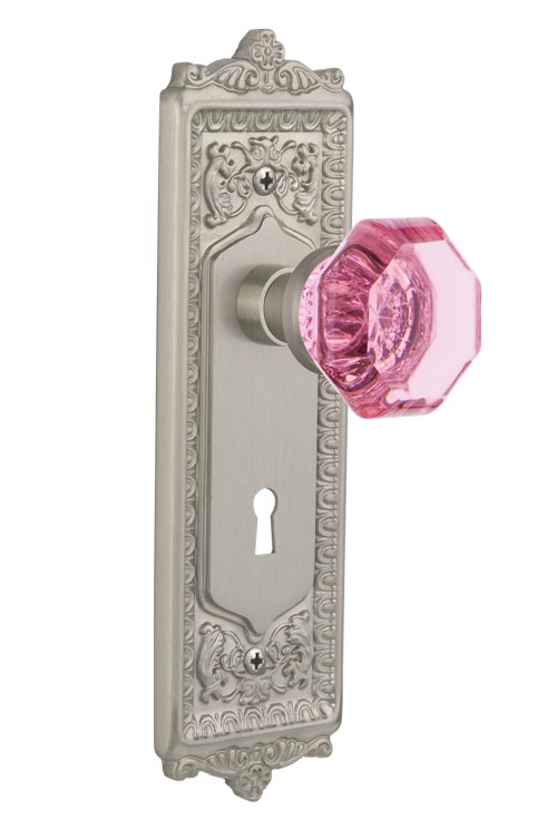 Nostalgic Warehouse Egg & Dart Plate with Pink Waldorf Knob