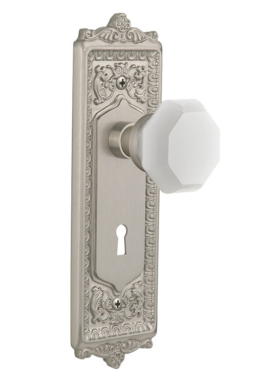 Nostalgic Warehouse Egg & Dart Plate with White Waldorf Knob