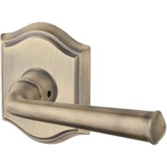 Baldwin Reserve Federal Lever With Arched Rosette In Matte Brass and Black