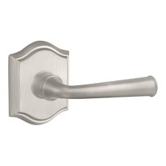 Baldwin Reserve Federal Lever With Arched Rosette In Satin Nickel