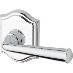 Baldwin Reserve Federal Lever With Arched Rosette In Polished Chrome