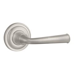 Baldwin Reserve Federal Lever With Round Rosette In Satin Nickel