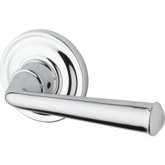 Baldwin Reserve Federal Lever With Round Rosette In Polished Chrome