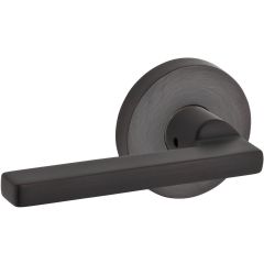 Baldwin Square Lever With Round Rosette In Venetian Bronze