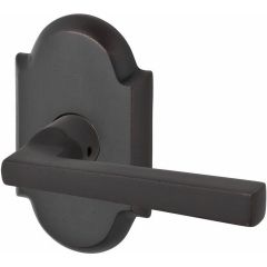 Baldwin Reserve Taper Lever With Arched Rosette In Dark Bronze