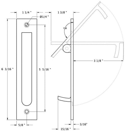 Deltana Heavy Duty Edge Pull