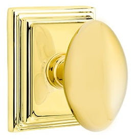 Emtek Egg Knob with Wilshire Rosette