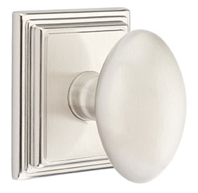 Emtek Egg Knob with Wilshire Rosette