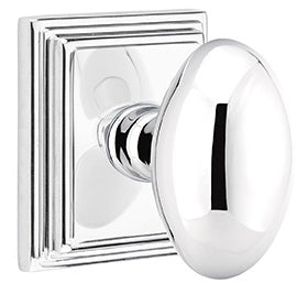Emtek Egg Knob with Wilshire Rosette