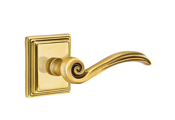Emtek Elan Interior Mortise Lever with Wilshire Rosette
