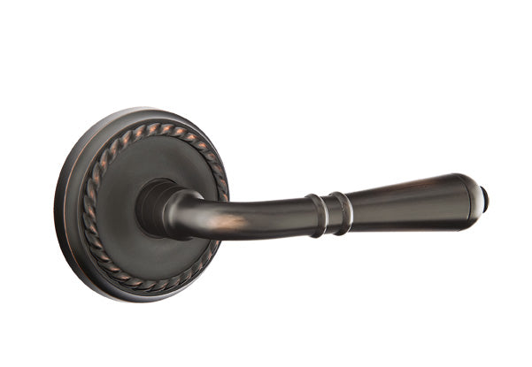 Emtek Turino Lever - Rope Rosette - Oil Rubbed Bronze