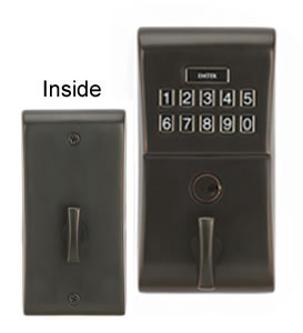 Emtek electronic Keypad Deadbolt - Oil Rubbed Bronze