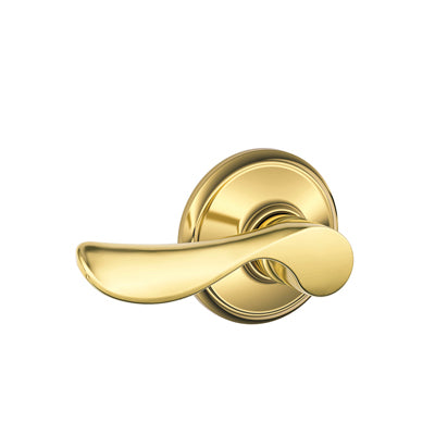 Schlage Champagne Lever in Bright Brass