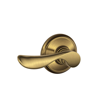 Schlage Champagne Lever in Antique Brass