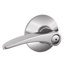 Schlage Manhattan Privacy Lever-Bright Chrome 