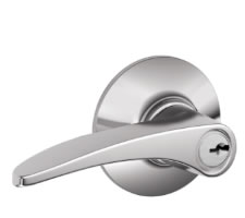 Schlage Manhattan Keyed Lever-Bright Chrome 