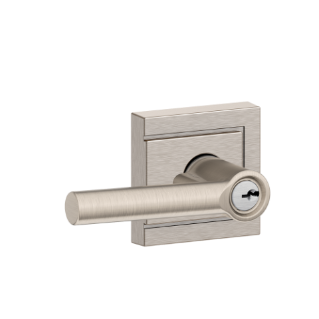 Schlage Broadway Lever with Upland Rosette - Keyed Entry