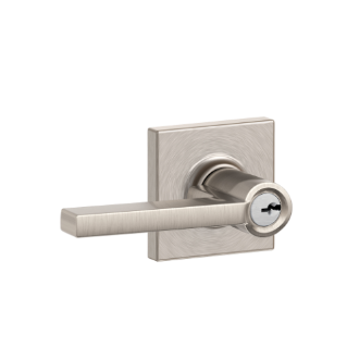 Schlage Latitude Lever with Collins Rosette - Keyed Entry