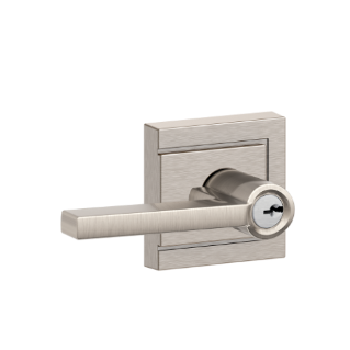Schlage Latitude Lever with Upland Rosette - Keyed Entry