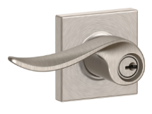 Schlage Sacramento Lever with Collins Rosette - Keyed Entry