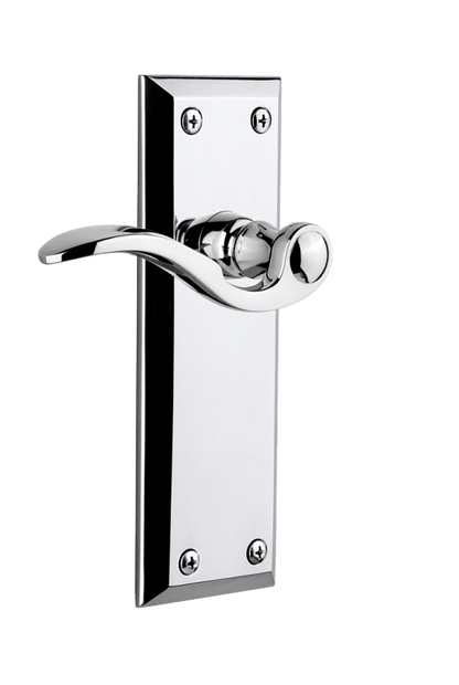 Grandeur Fifth Avenue Plate with Bellagio Lever in Bright Chrome