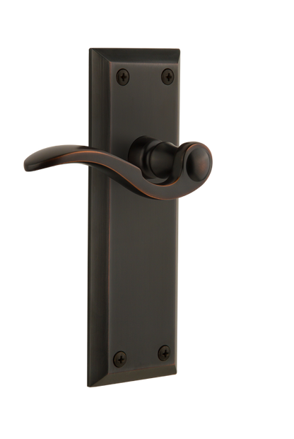 Grandeur Fifth Avenue Plate with Bellagio Lever in Timeless Bronze