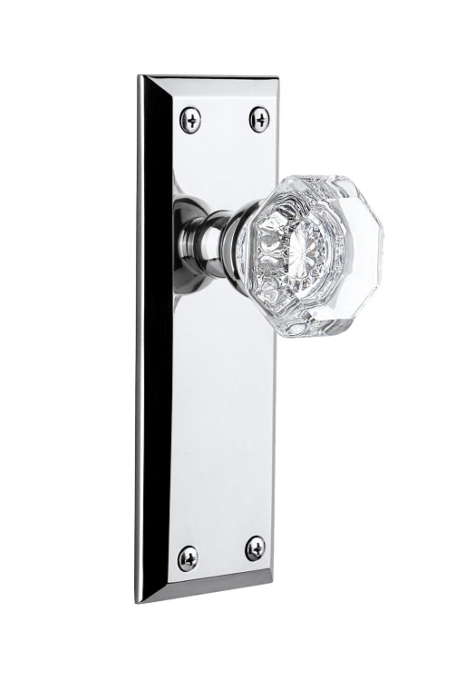 Grandeur Fifth Avenue Plate with Chambord Knob Bright Chrome