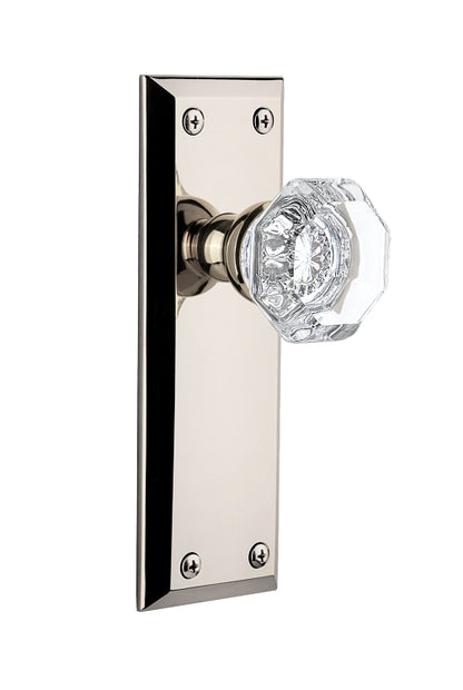Grandeur Fifth Avenue Plate with Chambord Knob Polished Nickel