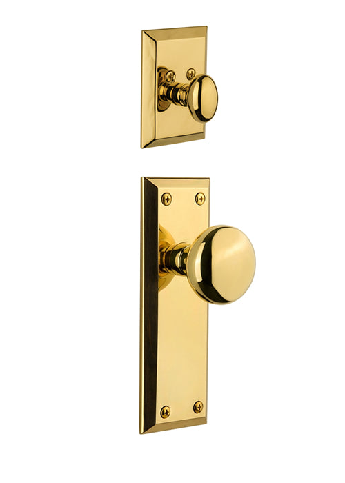 Grandeur Fifth Avenue Handleset with Fifth Avenue Knob - (Interior Half Only, with Deadbolt)
