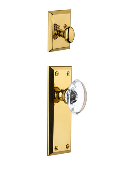 Grandeur Fifth Avenue Handleset with Provence Knob - (Interior Half Only, with Deadbolt)