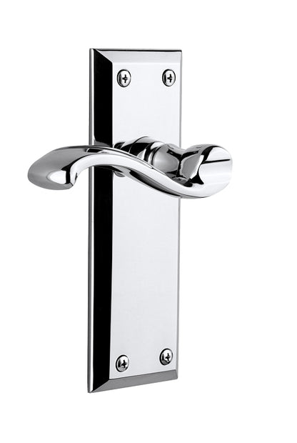 Grandeur Fifth Avenue Plate with Bellagio Lever in Bright Chrome
