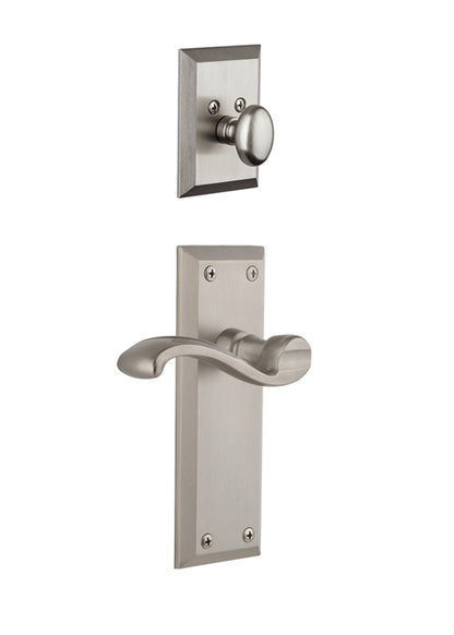 Grandeur Fifth Avenue Handleset with Portofino Lever - (Interior Half Only, with Deadbolt)