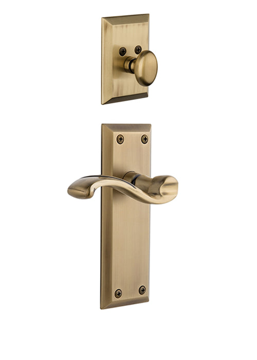 Grandeur Fifth Avenue Handleset with Portofino Lever - (Interior Half Only, with Deadbolt)