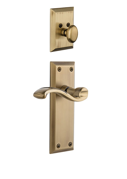 Grandeur Fifth Avenue Handleset with Portofino Lever - (Interior Half Only, with Deadbolt)
