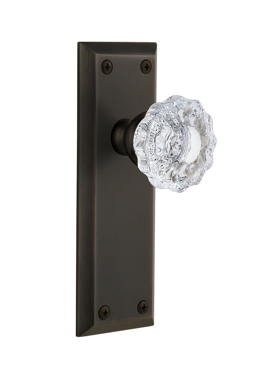 Grandeur Fifth Avenue Plate with Versailles Knob Timeless Bronze