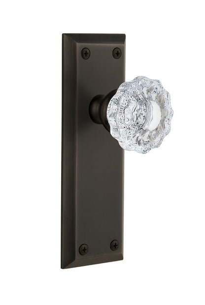 Grandeur Fifth Avenue Plate with Versailles Knob Timeless Bronze