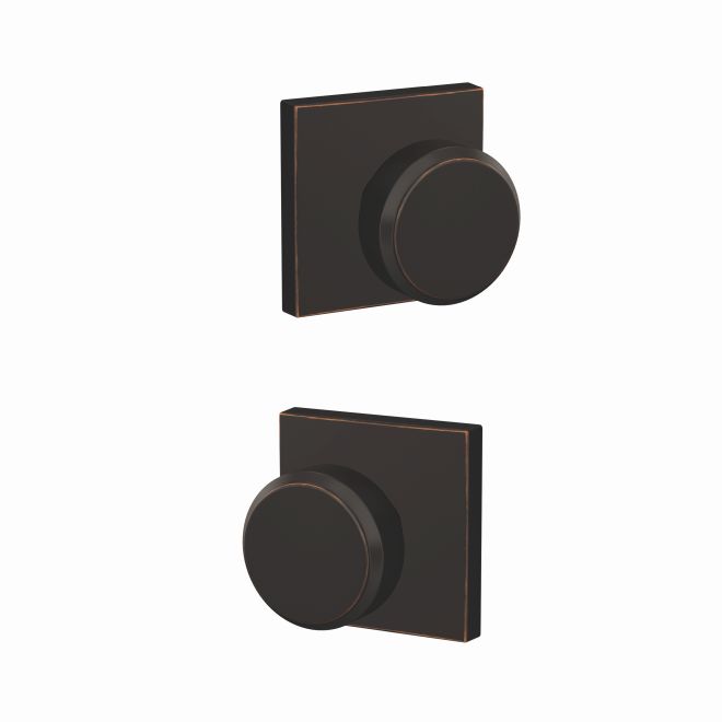 Schlage Custom Bowery Knob with Collins Rosette
