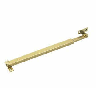 Deltana Solid Brass Friction Casement Adjuster - Polished Brass