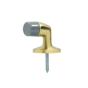 Deltana Solid Brass 13/8 Inch Floor Mounted Bumper - Polished Brass