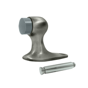 Deltana Solid Brass 2 1/8 Inch Floor Mounted Bumper - Antique Nickel