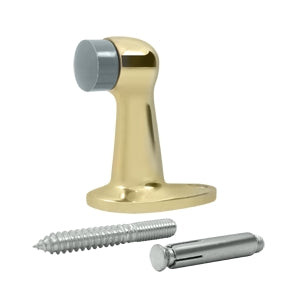 Deltana Solid Brass 2 7/8 Inch Floor Mounted Bumper - Polished Brass
