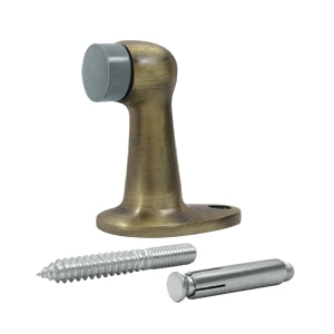 Deltana Solid Brass 2 7/8 Inch Floor Mounted Bumper - Antique Brass
