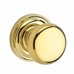 Baldwin Reserve Round Knob With Round Rosette In Polished Brass